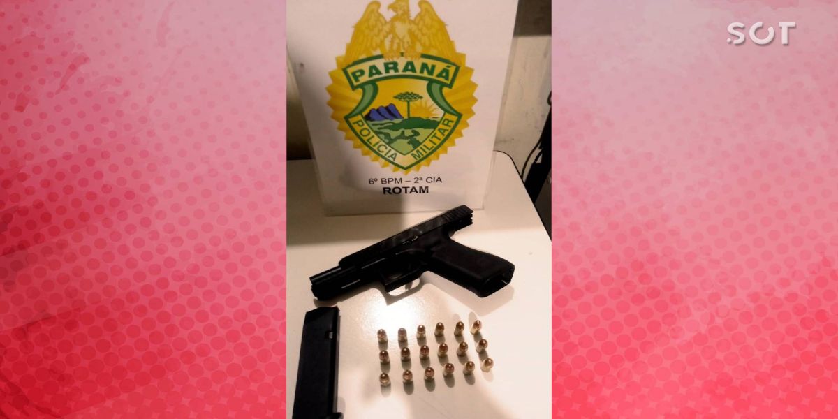 Indivíduo é detido pela PM com arma de fogo em Quedas do Iguaçu