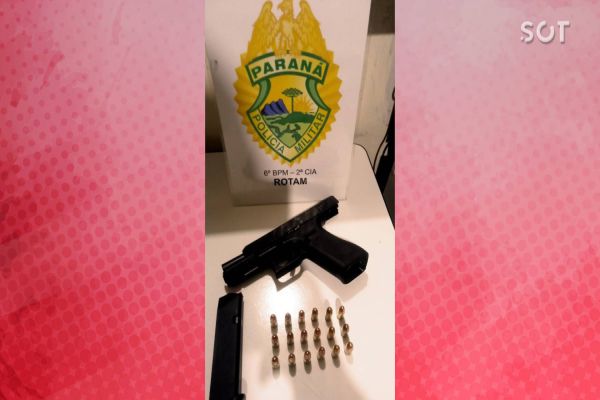 Indivíduo é detido pela PM com arma de fogo em Quedas do Iguaçu