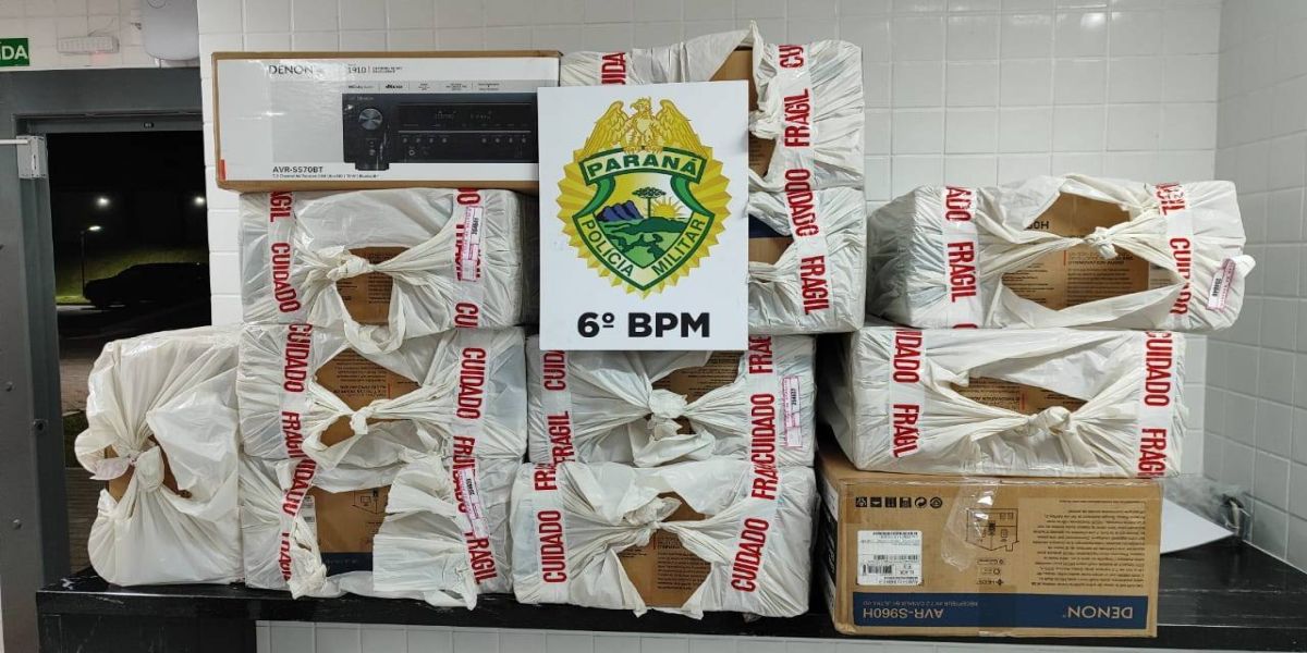 Polícia Militar apreende diversas mercadorias descaminho em Cascavel