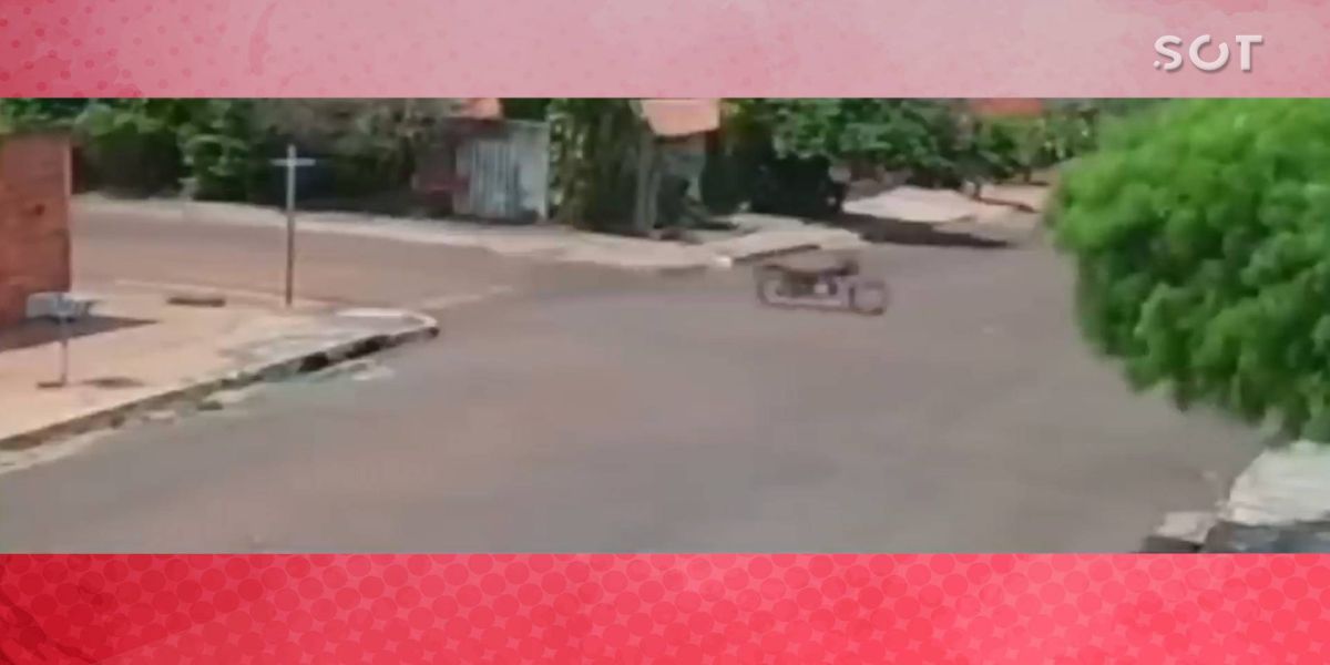 'Moto Fantasma' circula em alta velocidade pelas ruas de Goiás; Veja o vídeo