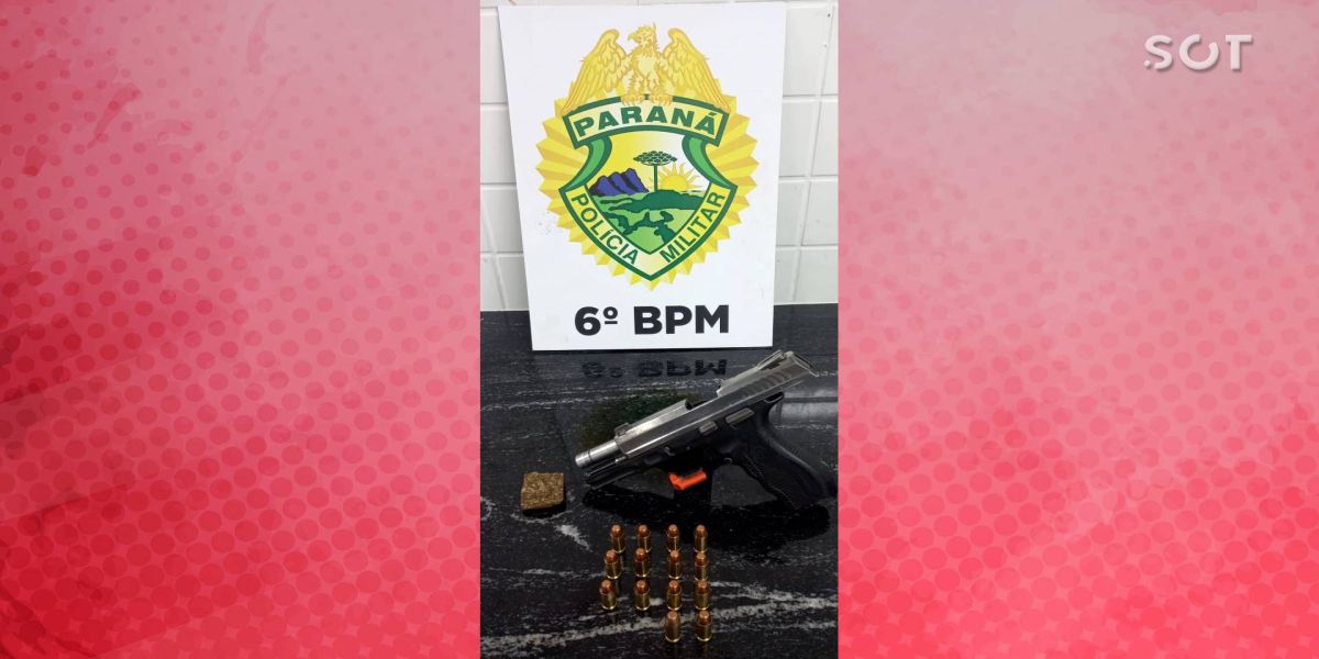 Homem é detido pela Patrulha Rural da PM com arma de fogo e a substância entorpecente em Juvinopolis