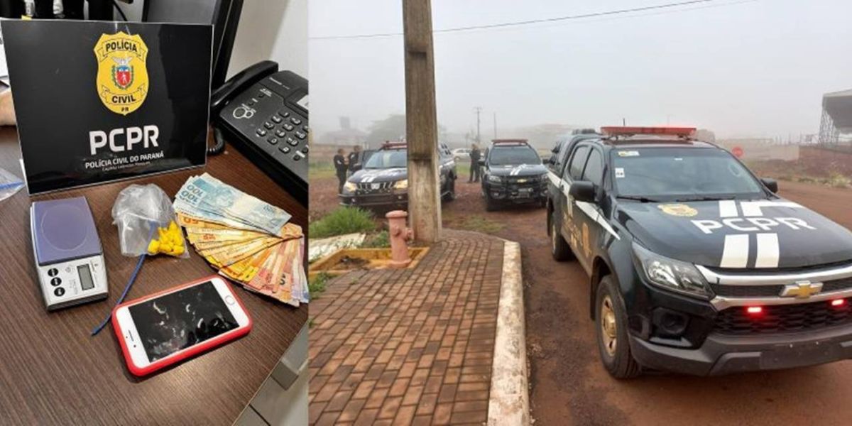 Polícia Civil cumpre mandado de busca e apreensão e apreende drogas em Boa Vista da Aparecida