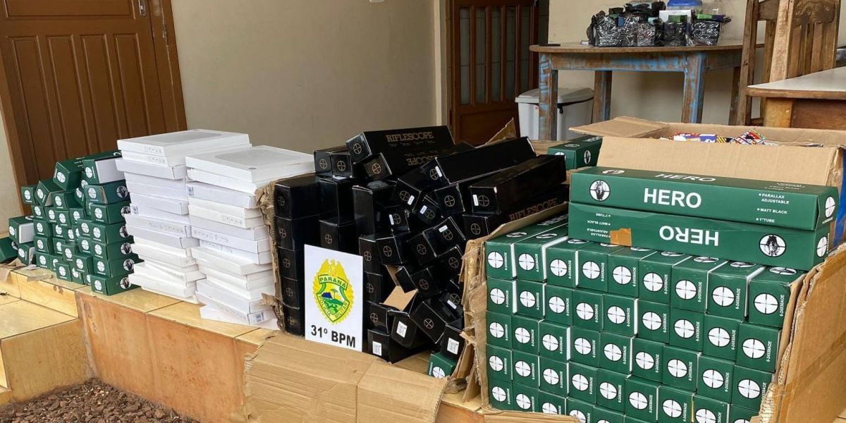 Polícia Militar apreende contrabando e descaminho em operação em Jesuítas