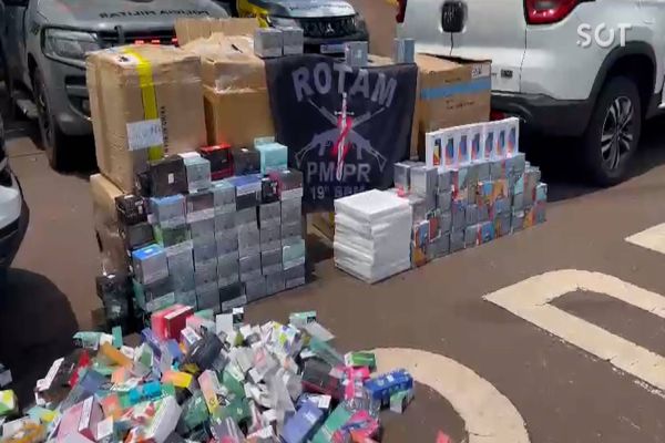 Imagem referente a notícia: Ação conjunta resulta na apreensão de carga suspeita de contrabando e descaminho no Paraná
