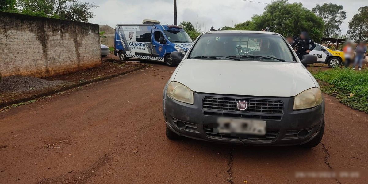 Veículo roubado é recuperado pela Guarda Municipal após assalto violento em Cascavel