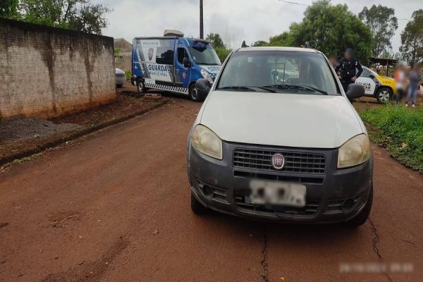 Veículo roubado é recuperado pela Guarda Municipal após assalto violento em Cascavel
