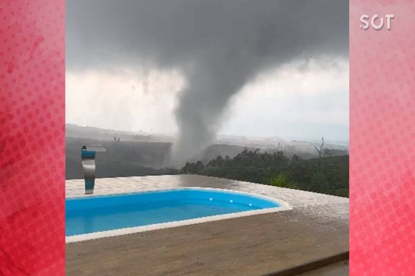 Imagem referente a notícia: Tornado causa estragos em São José da Boa Vista, no Paraná