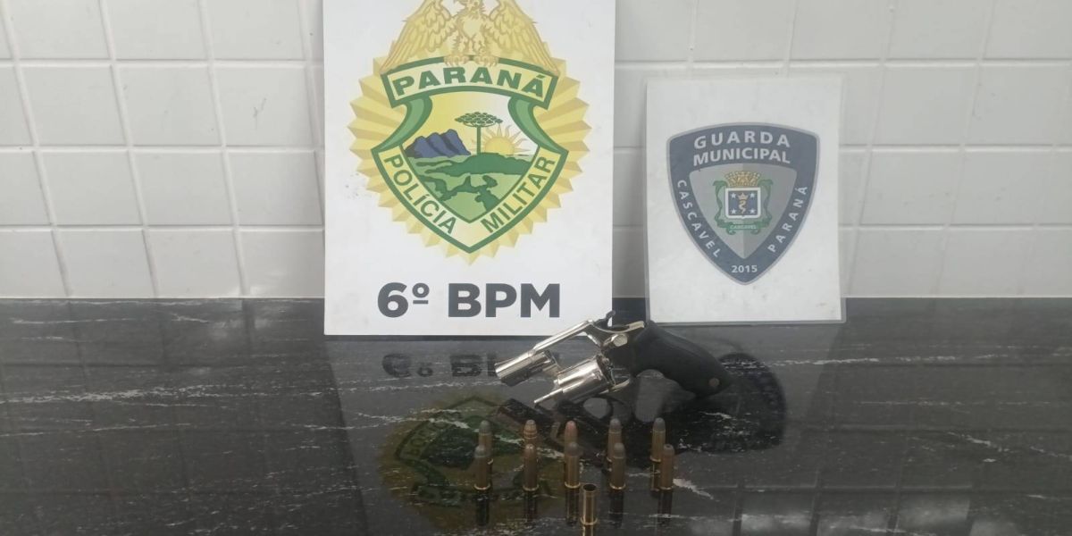 Homem é detido após efetuar disparos de arma de fogo próximo a casa noturna em Cascavel