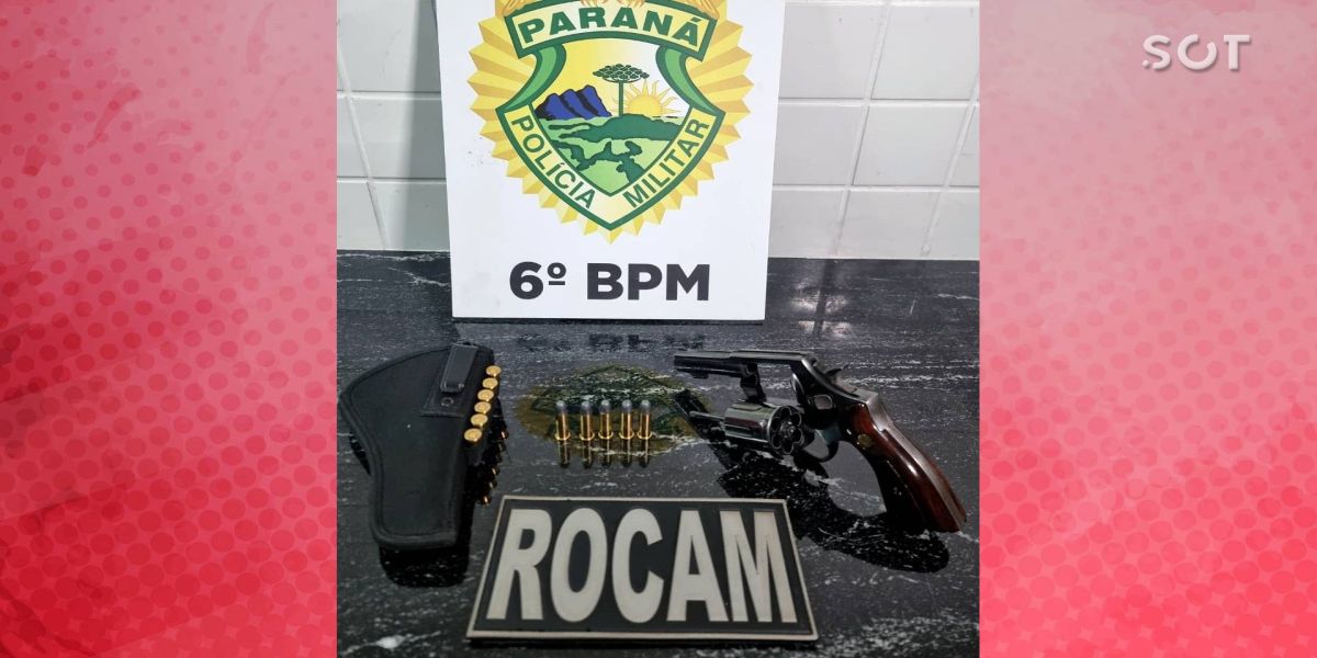 Abordagem policial resulta na apreensão de arma de fogo no bairro Universitário em Cascavel