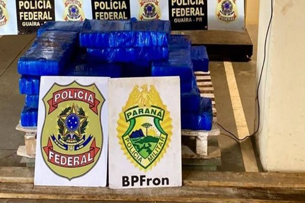 BPFRON e Polícia Federal apreendem quase 200kg de droga em portos clandestinos em Guaíra