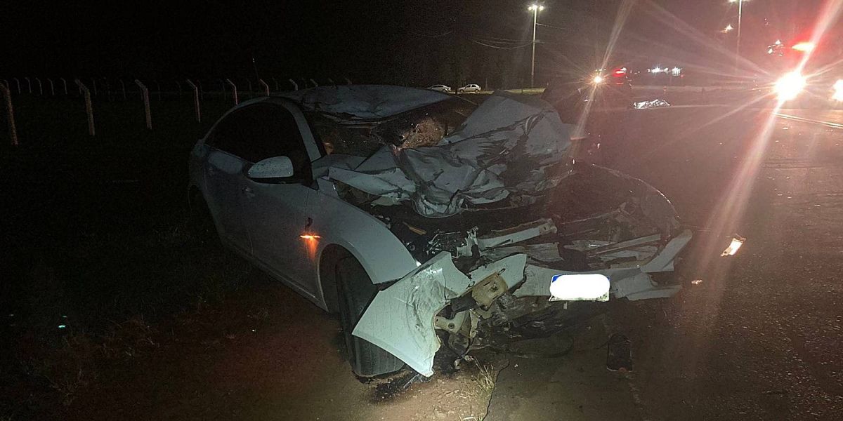 Dois jovens morrem em violenta colisão de trânsito na PR-486 entre Assis Chateaubriand e Brasilândia