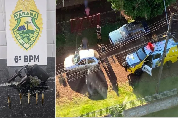 Foto relacionada a notícia: Polícia Militar apreende arma de fogo com o apoio do Helicóptero "Falcão" no Distrito de Juvinópolis