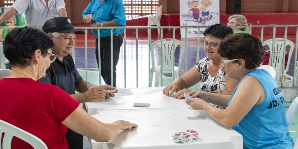 Ginásio do Panorama concentra as competições da 9ª edição dos Jogos dos Idosos em Toledo