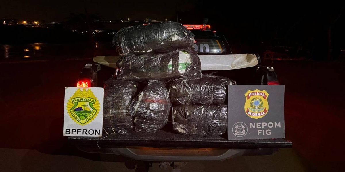 PF e PM apreendem embarcação carregada com maconha "capulho" no Rio Paraná