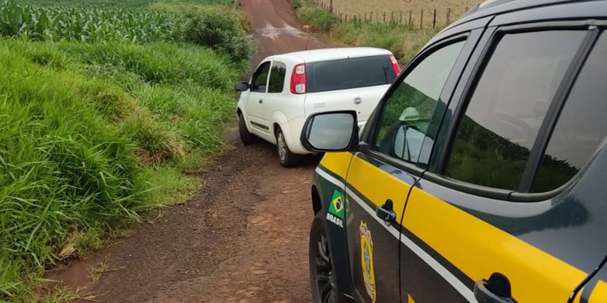 PRF apreende cerca de 10 mil maços de cigarros de origem estrangeira na BR-277, em Candói