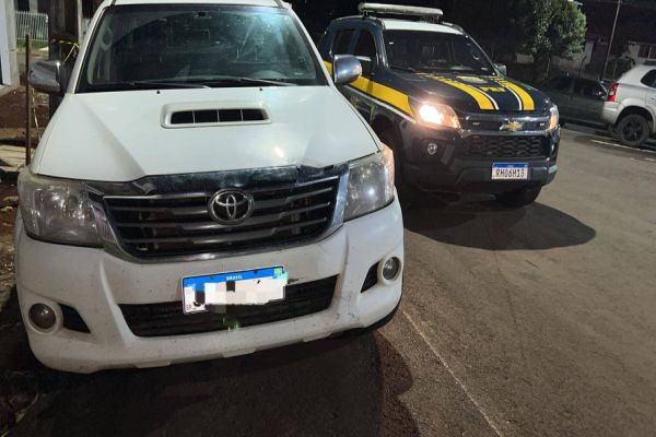 Polícia Rodoviária Federal apreende "clone de Hilux" na Unidade Operacional de Laranjeiras do Sul