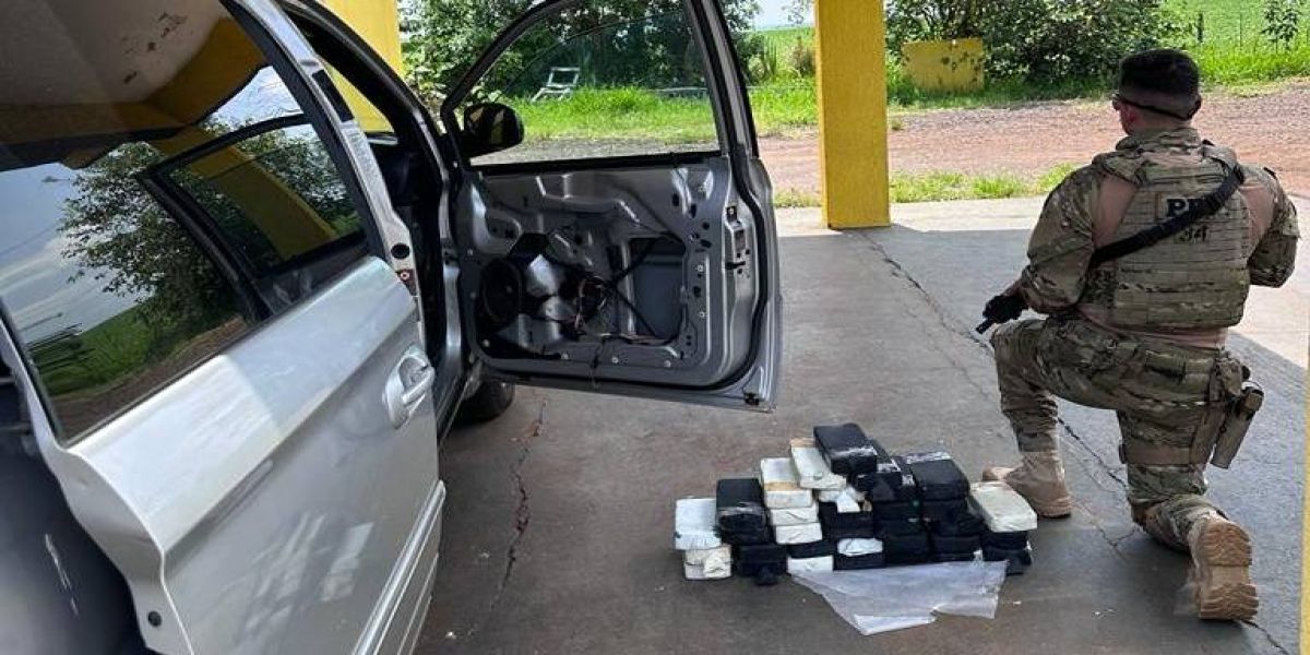 Cascavelense é preso pela PRF com 34.31 Kg de crack na PR-317 em Floresta