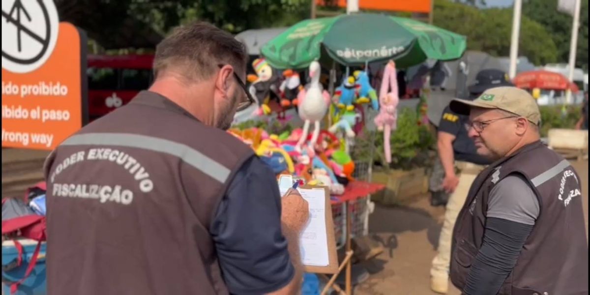 Forças de Segurança realizam fiscalização a ambulantes irregulares no Parque Nacional do Iguaçu