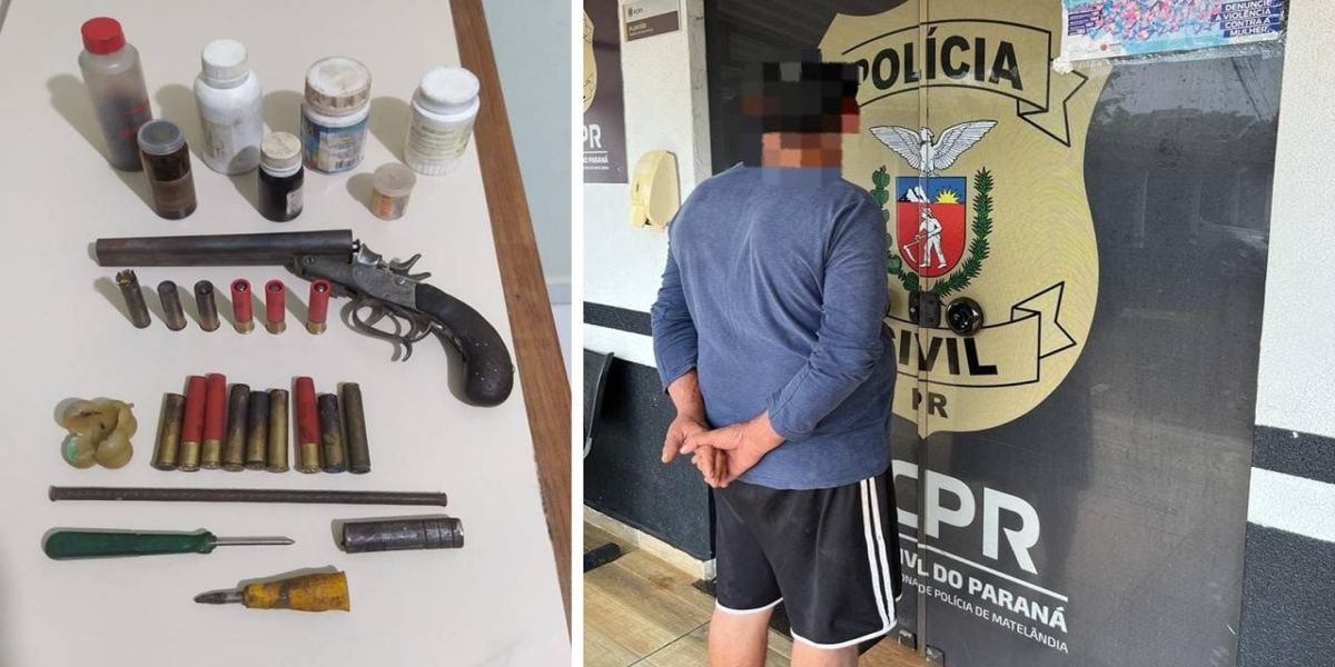 Operação Conjunta em Matelândia busca foragido da justiça e apreende garrucha municiada