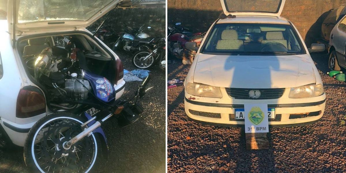 Polícia Militar recupera motocicleta e apreende veículo utilizado em furto em Jesuítas