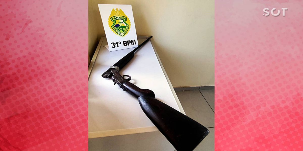 Homem é detido por posse ilegal de arma de fogo em Anahy após situação de violência doméstica