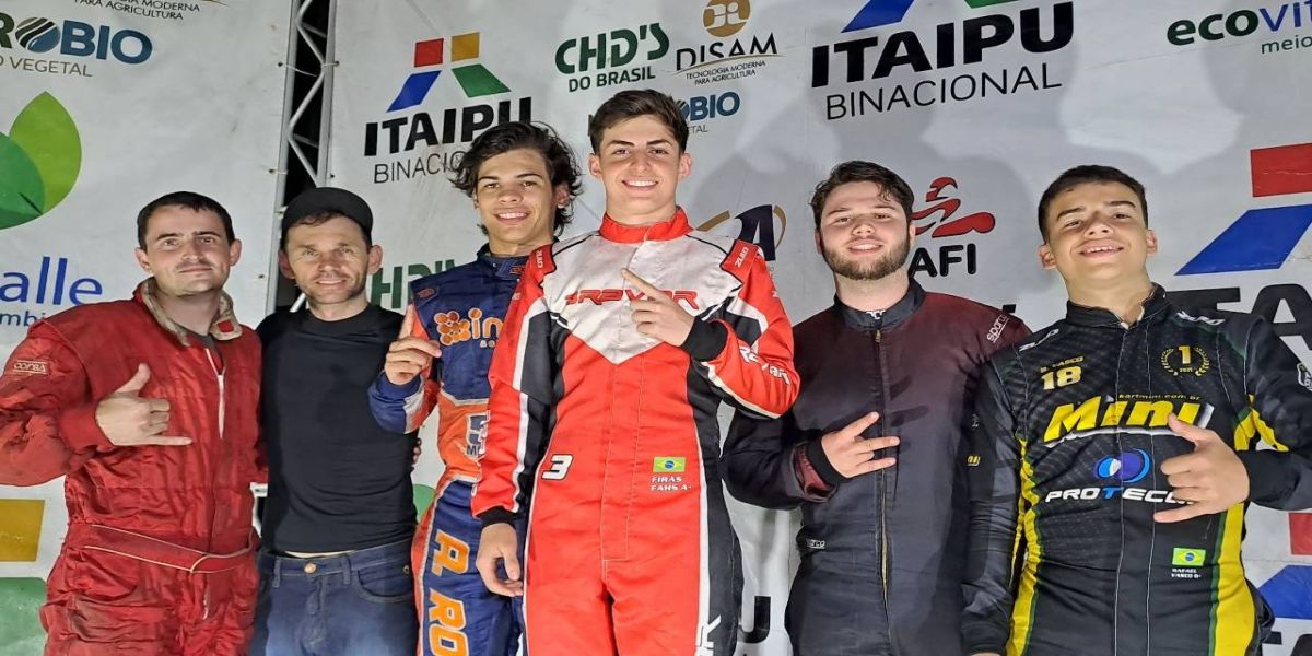 Firás Fahs e Arthur Rossafa vencem as 3 Horas de Kart de Foz do Iguaçu