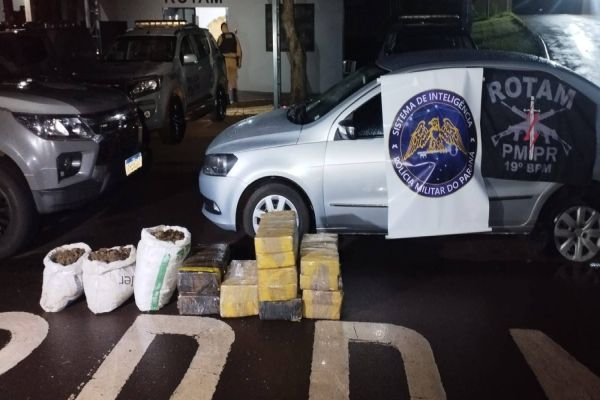 Apreensão recorde: Polícia Militar intercepta transporte de drogas avaliado em alto valor