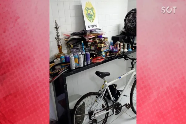 Foto relacionada a notícia: Autor de furto é detido pela PM após arrombamento em tabacaria no bairro Pacaembu