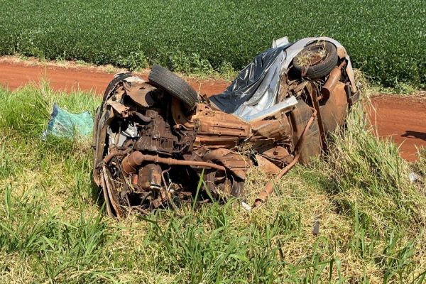 Duas pessoas morrem e outras seis ficam feridas em grave colisão frontal na BR-369, em Corbélia