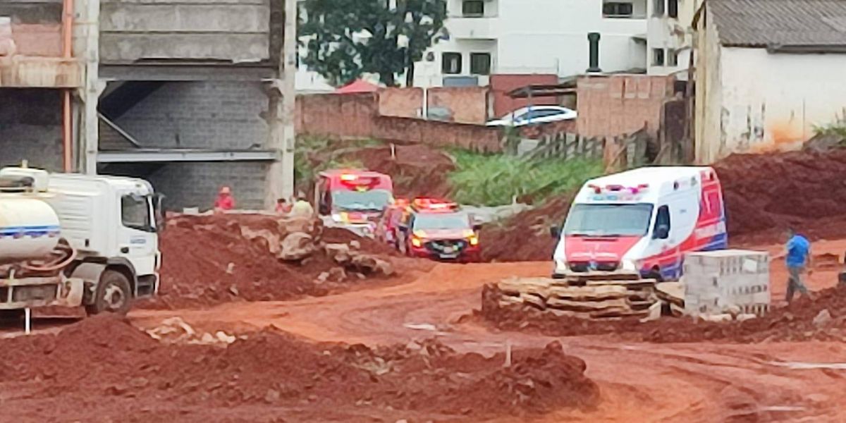 Trabalhador de 32 anos sofre queda de 10 metros durante construção de shopping center