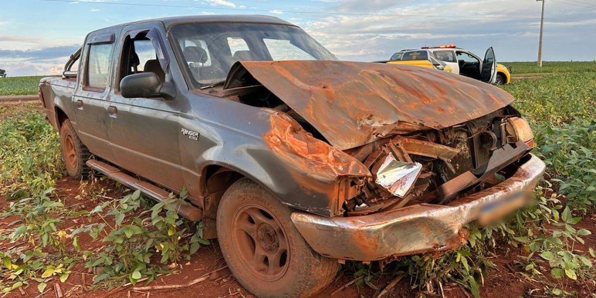 Grave capotamento deixa condutor ferido na PR-495 entre Entre Rios e São Clemente