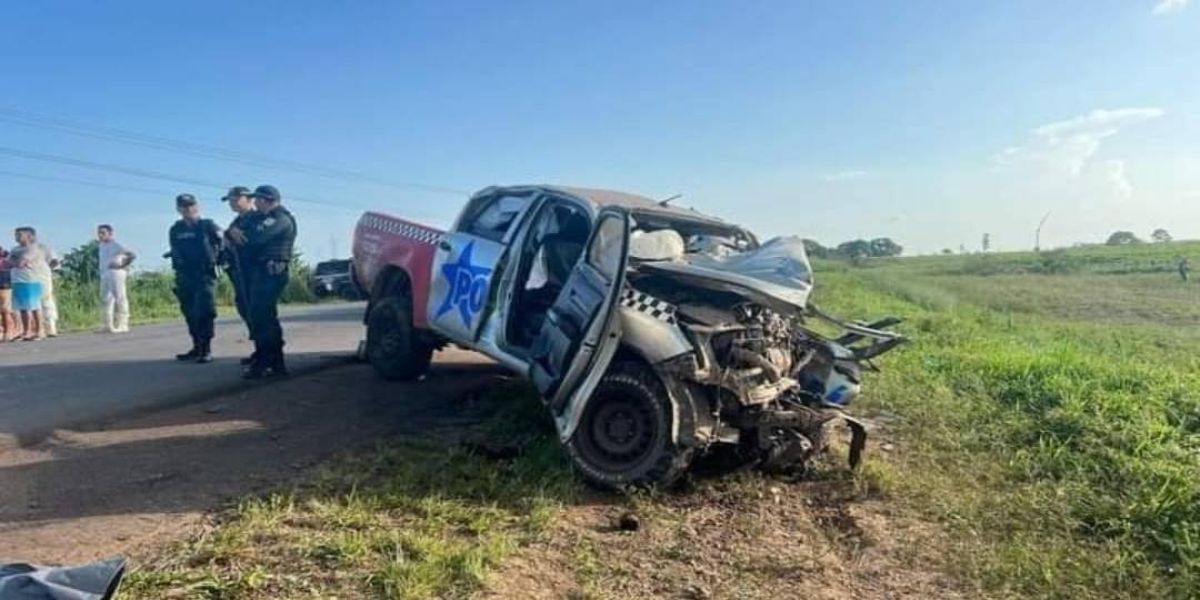 Tragédia na BR-010: Colisão entre viatura da PM e picape deixa 5 vitimas fatais