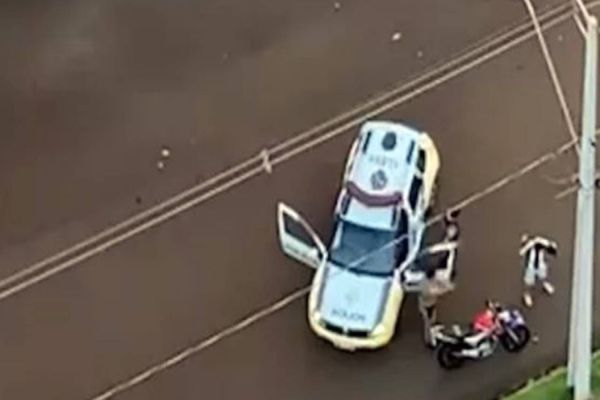Imagens aéreas revelam operação em perseguição Policial que termina com prisão em Toledo, vídeo