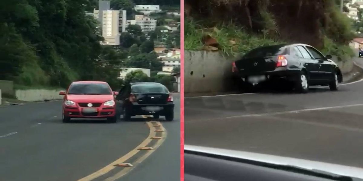 Motorista embriagado é detido após provocar acidente e confusão no trânsito