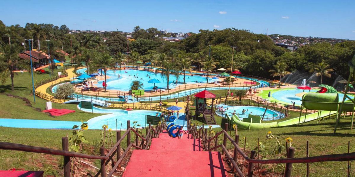 Parque das Águas é opção de lazer para as férias de famílias de Toledo e região oeste