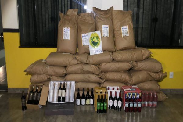 PRE intercepta veículo com 575 Kg de leite em pó de origem Argentina na PR-180 em Nova Aurora