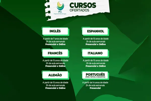 Foto relacionada a notícia: Cascavel: Programa de Ensino de Línguas da Unioeste está com inscrições abertas