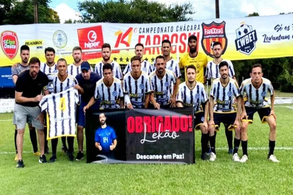 Foto relacionada a notícia: Mécanica Ruffatto de Corbélia estreia na 14ª Copa Chácara Fardoski com homenagem