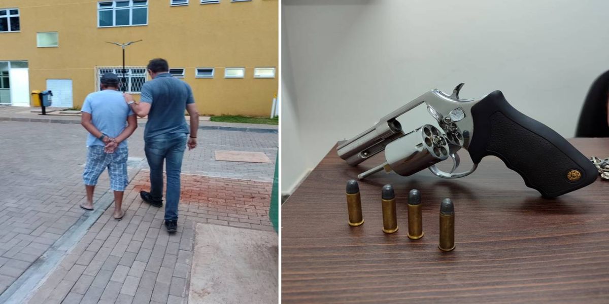 DH prende suspeito de dupla tentativa de homicídio em Sanga Funda e apreende arma do crime