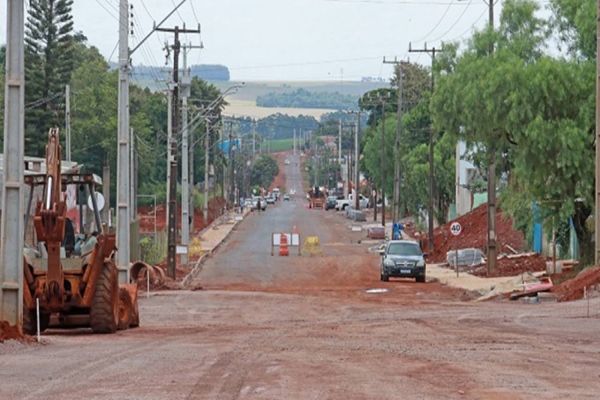 Reurbanização da Av. Piquiri já chega a 70% de execução e transforma a região Norte de Cascavel