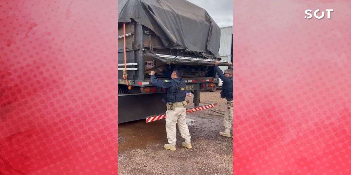 500 mil maços: PRF apreende carreta carregada de cigarros contrabandeados em Toledo