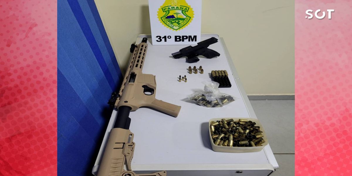 Homem é detido pela PM por porte ilegal de arma e disparos de arma de fogo em Corbélia