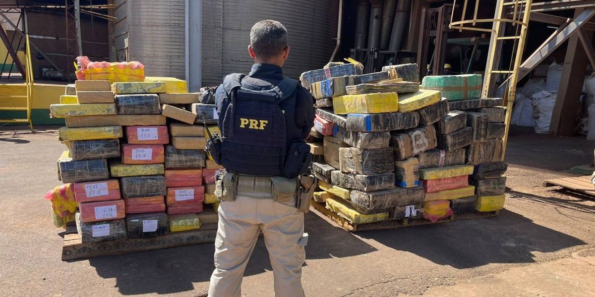PRF localiza 3 toneladas de maconha escondidas em meio a carga de milho na BR-163