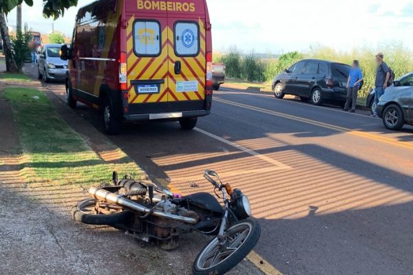 Jovem de 17 anos fica em estado grave após colisão de trânsito em Cascavel