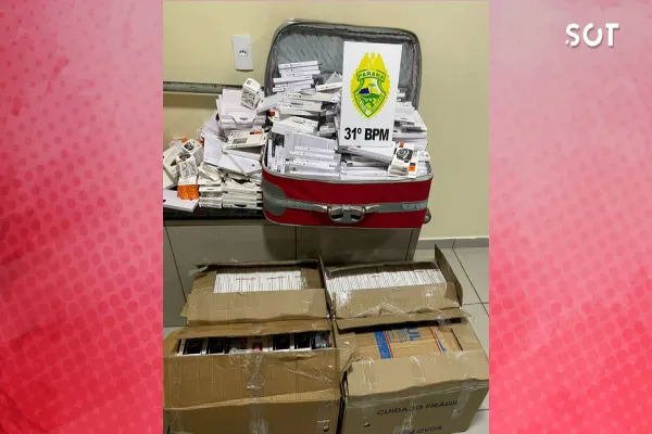 Foto relacionada a notícia: Patrulha Rural da PM apreende duas malas contendo contrabando em Corbélia