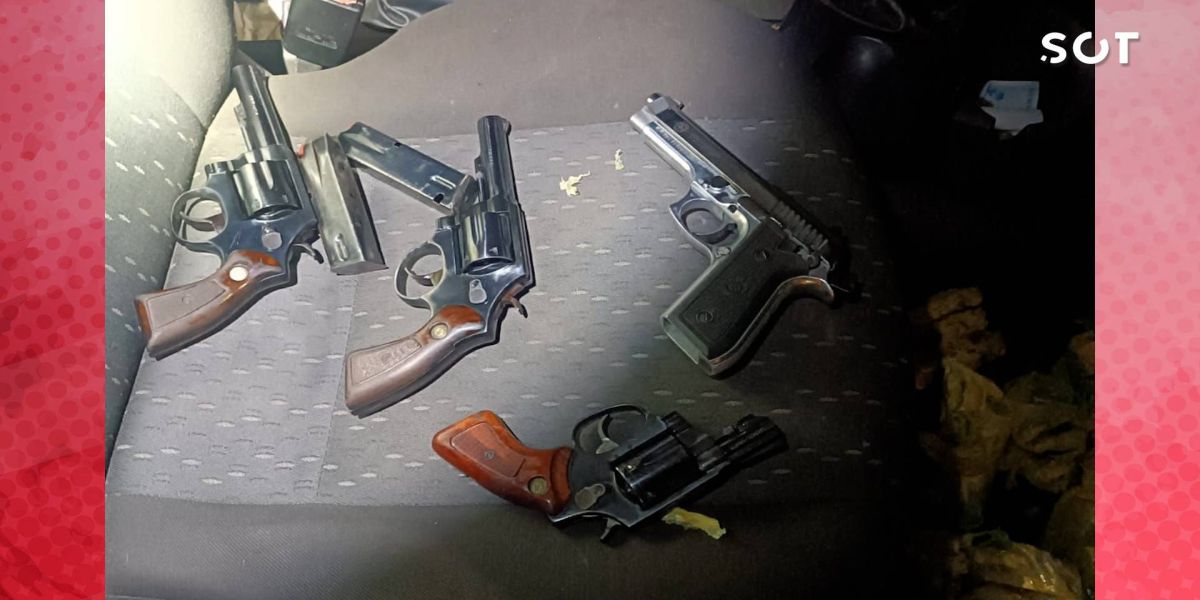 BPFRON efetua apreensão de armas em Operação Protetor em Medianeira