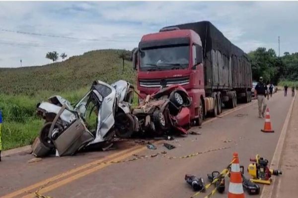 Grave acidente deixa três mortos e dois gravemente feridos na BR-163 entre Sinop e Itaúba