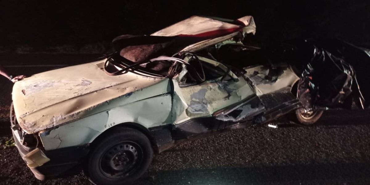 Motorista embriagado causa acidente fatal na BR-277; Vítima era seu genro e deixou esposa grávida