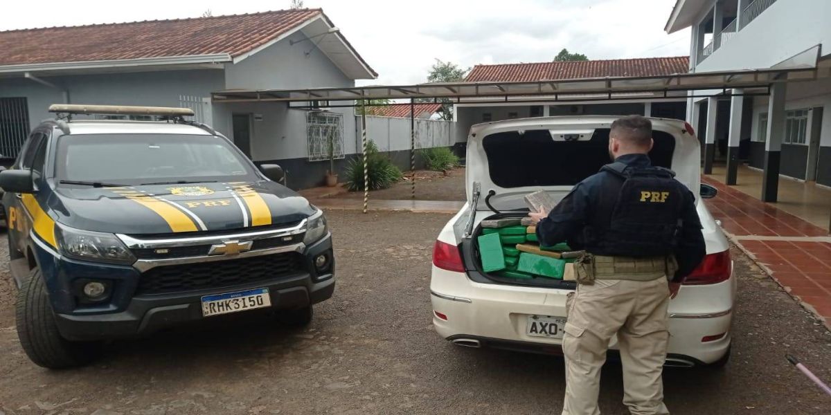 PRF apreende quase 200 quilos de maconha na BR-277 em Medianeira
