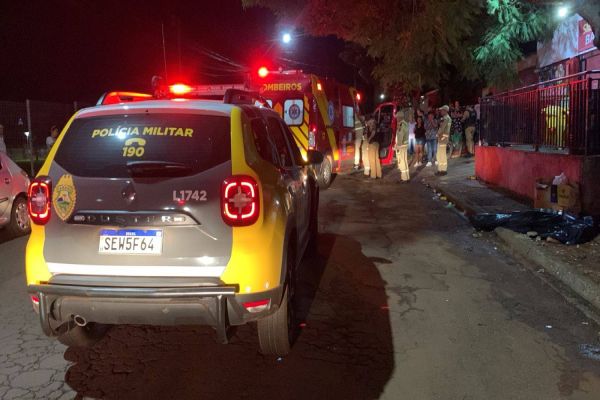 Homem é morto a tiros e mulher é baleada no olho no Jardim Colonial, em Cascavel